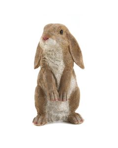 CURIOUS RABBIT GARDEN STATUE